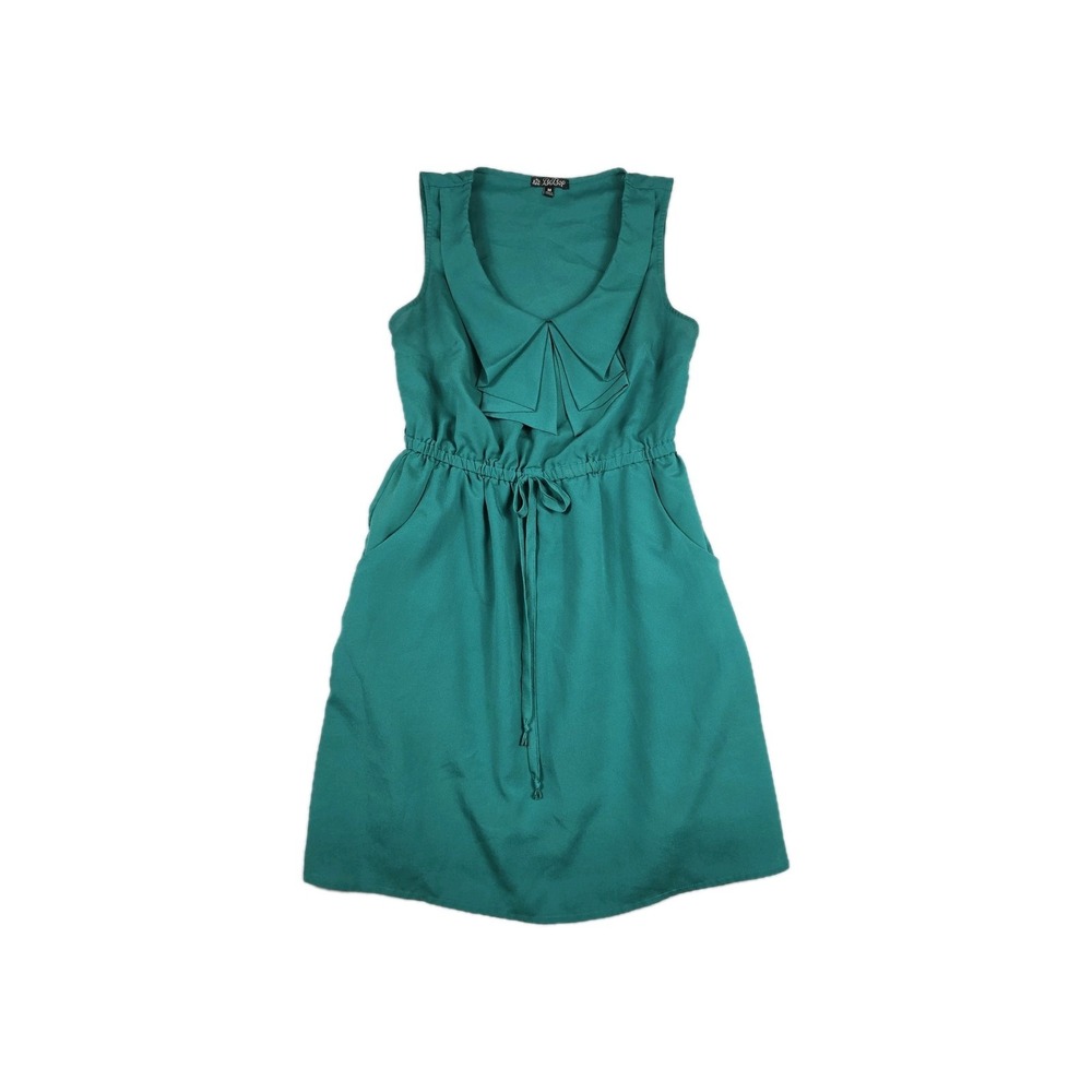 Bebop Boutique Women's Size Medium Green Sleeveless Cinch Waist